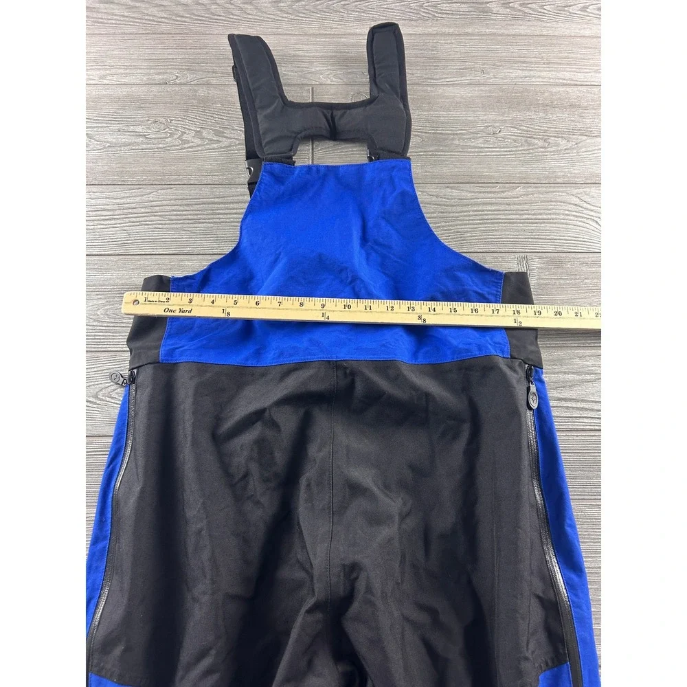 Pure Polaris Snow Bibs Mens Large Blue Black Snowmobile Ski Pants RN 94207